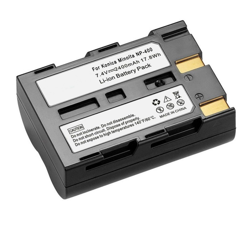                             Batteri til Konica Minolta BC400 (7.4V, 2400mAh) 2 Batteri + 1 Lader                             
                                                        
                            