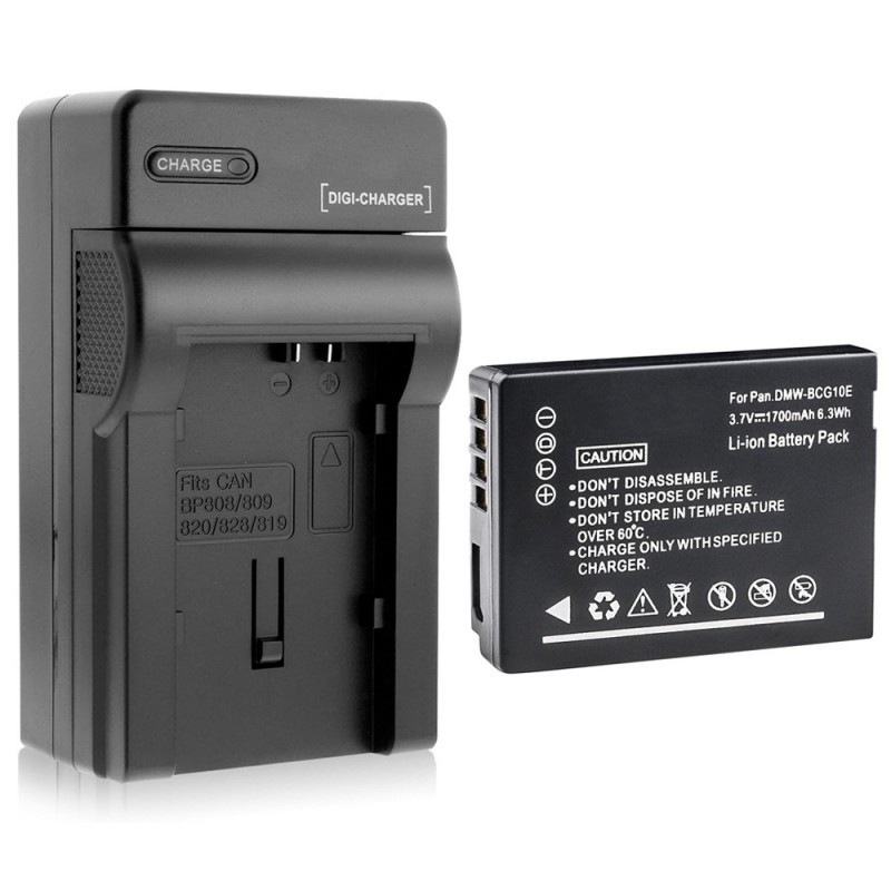                             Batteri til Panasonic DMW-BCG10E (3.7V, 1700mAh) 1 Batteri + 1 Lader                             
                                                        
                            