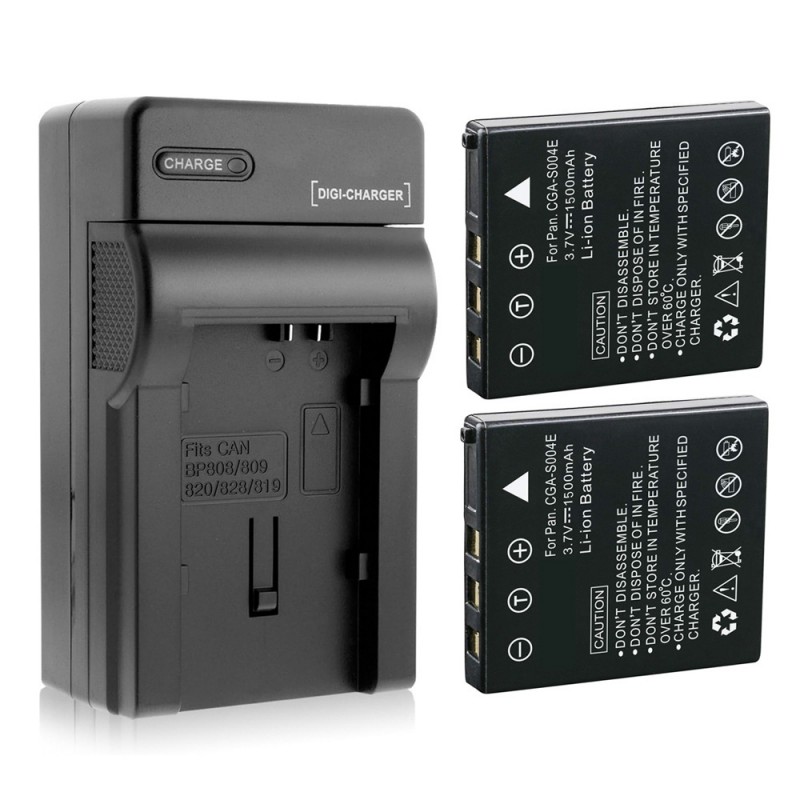 Batteri til Panasonic CGA-S004 (3.7V, 1500mAh, 2 Batteri + 1 Lader)
Batteri til Panasonic CGA-S004 (3.7V, 1500mAh, 2 Batteri + 1 Lader)