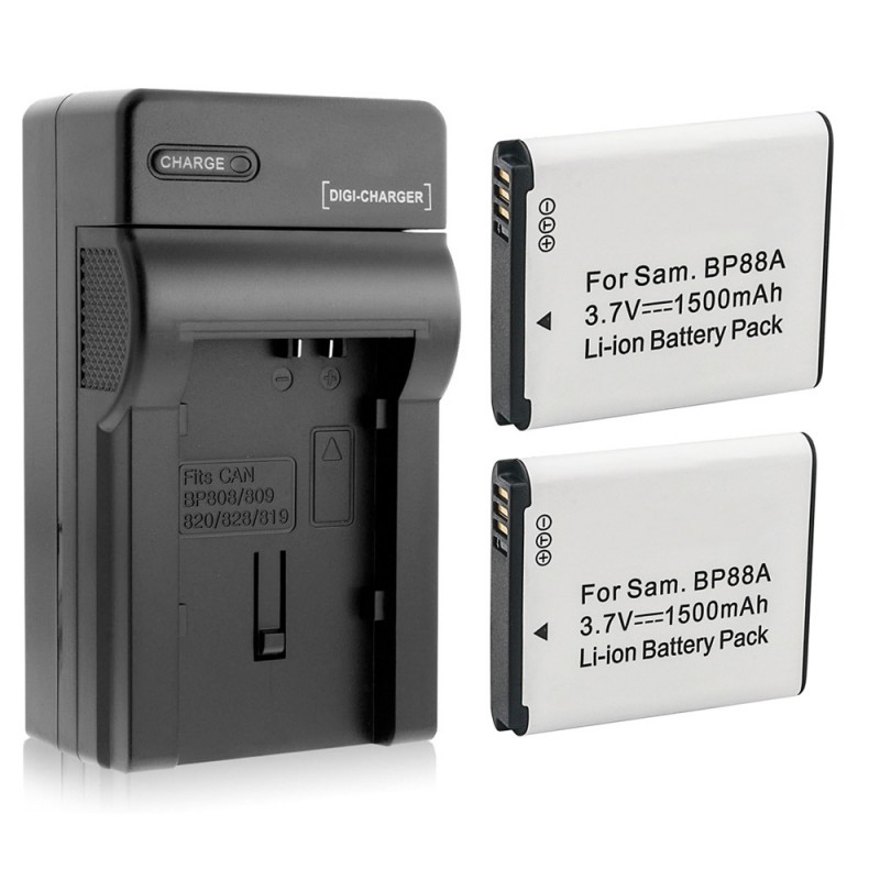                             Batteri til Samsung DV305F (3.7V, 1500mAh) 2 Batteri + 1 Lader                             
                                                        
                            
