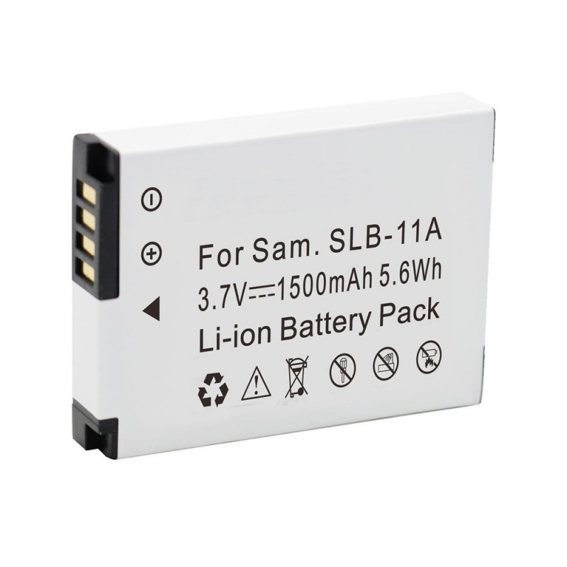                             Batteri til Samsung SLB-11EP (3.7V, 1500mAh) 1 Batteri + 1 Lader                             
                                                        
                            