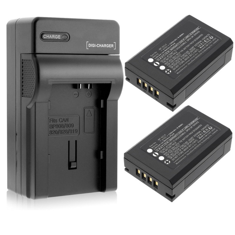                             Batteri til Leica BP-SCL5 (7.4V, 1100mAh, 2 Batteri + 1 Lader)                            
                                                        
                            