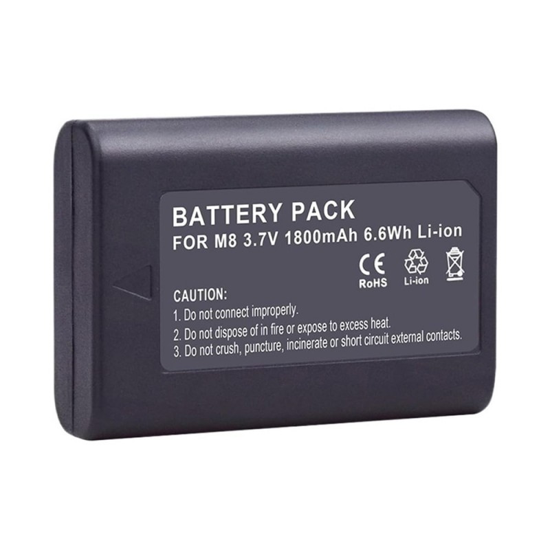                             Batteri til Leica M8.2 (3.7V, 1800mAh) 2 Batteri + 1 Lader                             
                                                        
                            