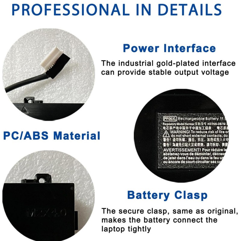                             Batteri til HP PF06XL (11.55V, 95.8Wh/8300mAh)                            
                                                        
                            