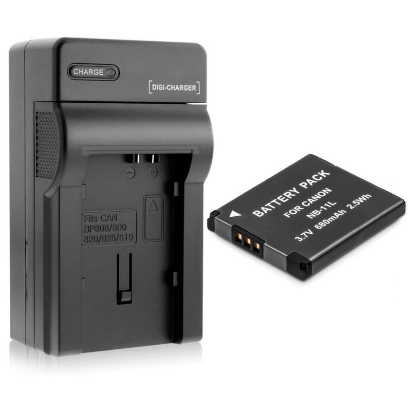 Batteri til Canon NB-11L (3.6V, 600mAh, 1 Batteri + 1 Lader)
Batteri til Canon NB-11L (3.6V, 600mAh, 1 Batteri + 1 Lader)