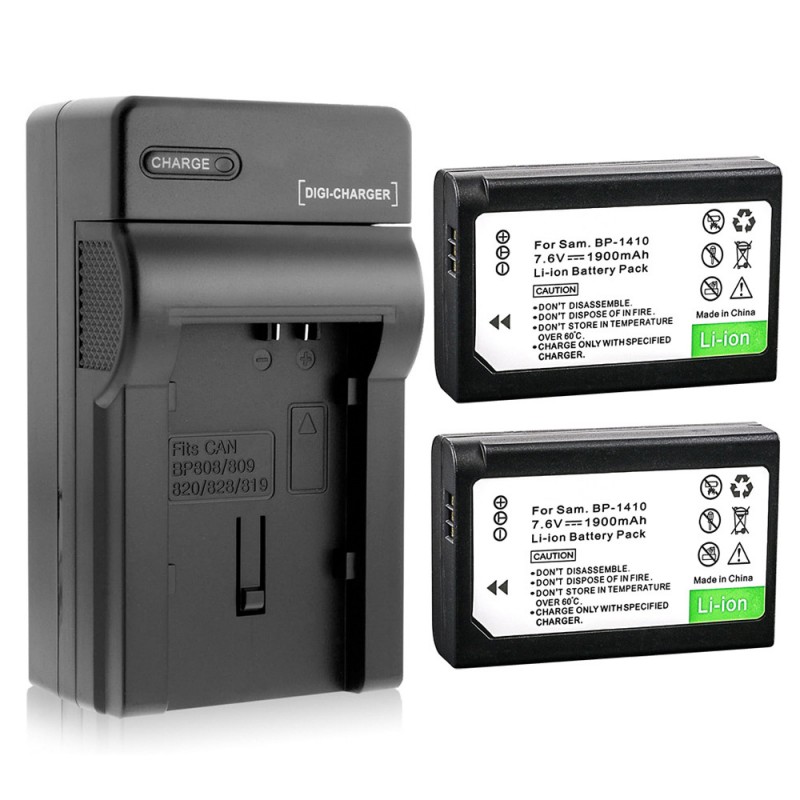                             Batteri til Samsung EV-NX30ZZBGBUS (7.6V, 1900mAh) 2 Batteri + 1 Lader                             
                                                        
                            