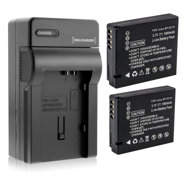                             Batteri til Leica BP-DC10 (3.7V, 1900mAh, 2 Batteri + 1 Lader)                            
                                                        
                            