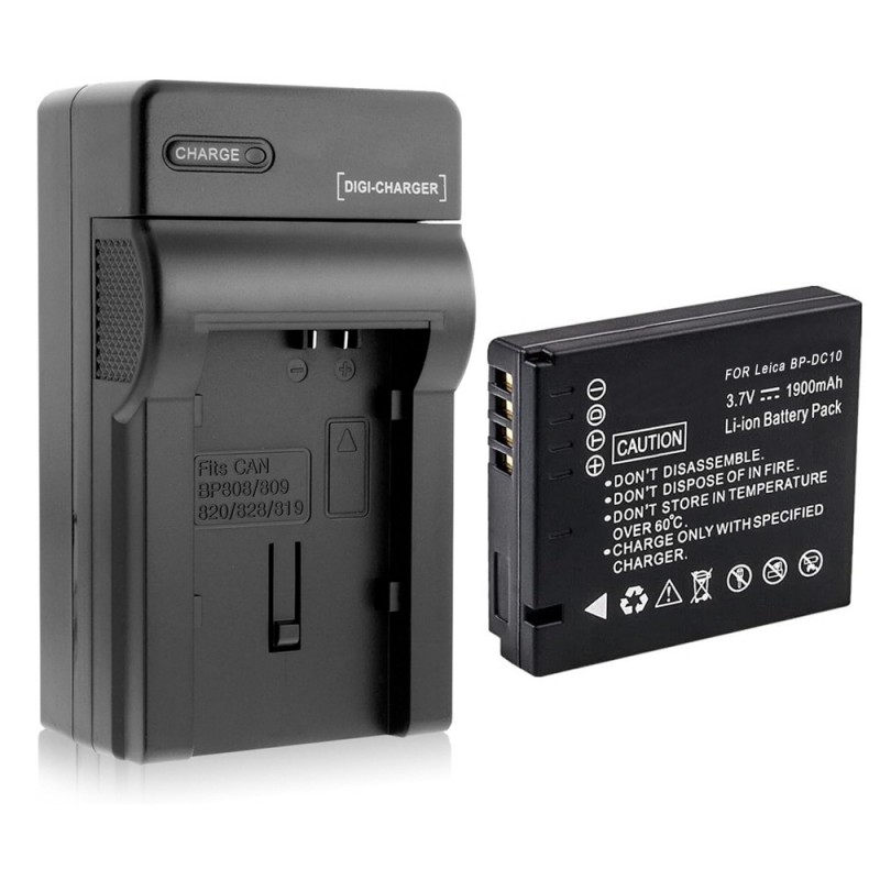                             Batteri til Leica BP-DC10 (3.7V, 1900mAh) 1 Batteri + 1 Lader                             
                                                        
                            