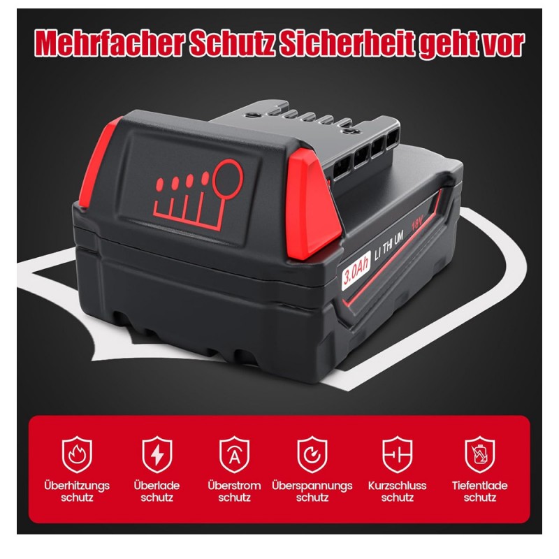                             Batteri til Milwaukee 48-11-1815 (18V, 3000mAh)                            
                                                        
                            