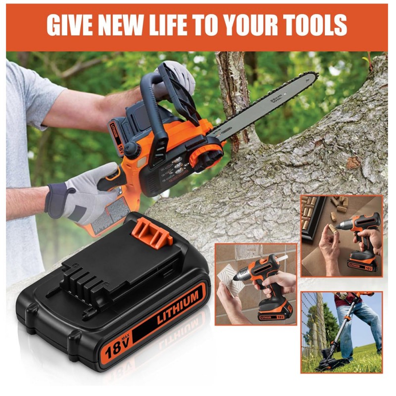                             Batteri til Black & Decker PCC640 (20V, 2000mAh)                            
                                                        
                            