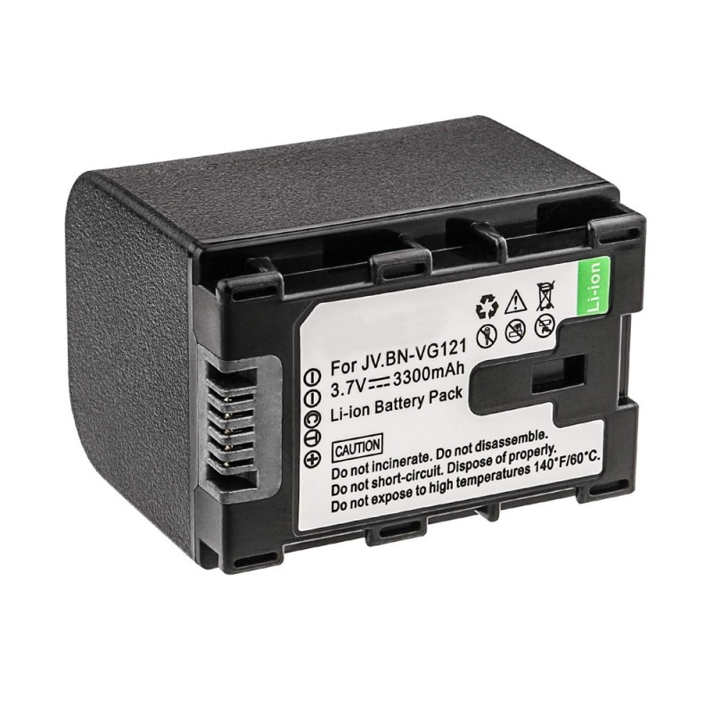                             Batteri til JVC GZ-E10RUS (3.7V, 3300mA) 2 Batteri + 1 Lader                             
                                                        
                            