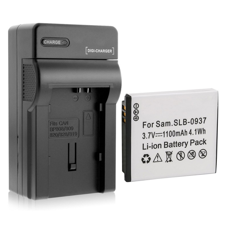                             Batteri til Samsung CL5 (3.7 V, 1100 mAh) 1 Batteri + 1 Lader                             
                                                        
                            