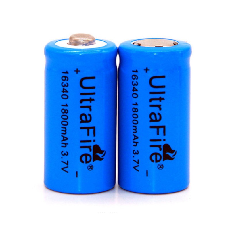 Batteri til UltraFire 16340 3.7V 1800mAh