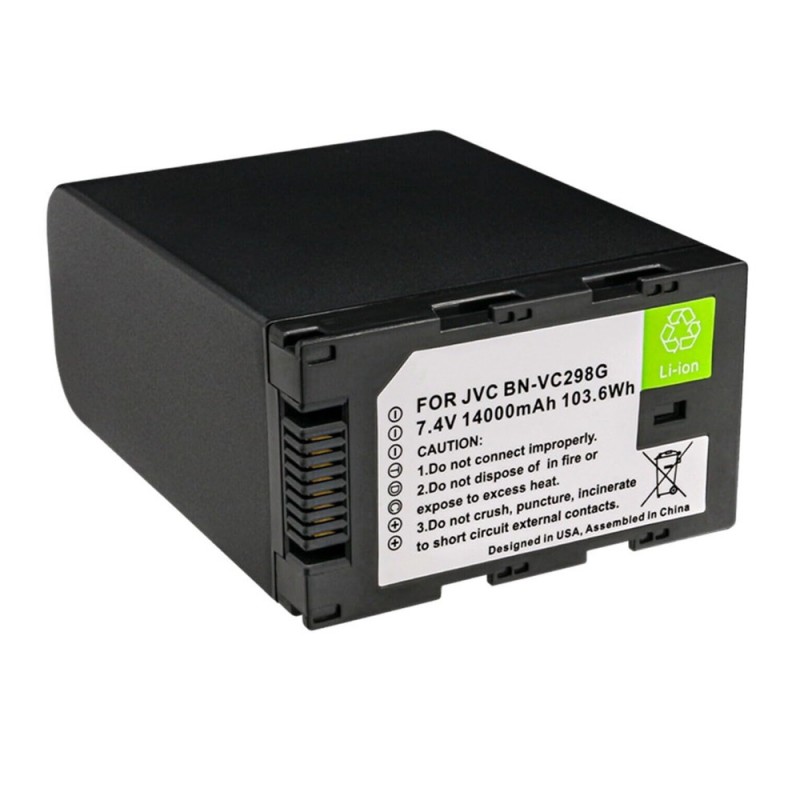                             Batteri til JVC GY-HC500SPCN (7.4V, 14000mAh) 1 Batteri + 1 Lader                             
                                                        
                            