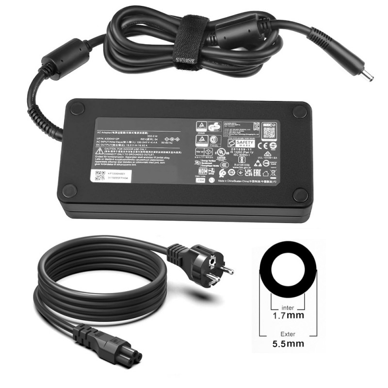 Lader til Acer Predator Helios 700 PH717-71-92A7 (19.5V, 16.92A, 330W, 5.5*1.7mm)
Lader til Acer Predator Helios 700 PH717-71-92A7 (19.5V, 16.92A, 330W, 5.5*1.7mm)