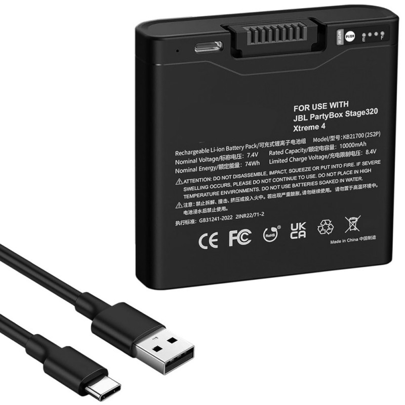                             Batteri til JBL Xtreme 4 7.4V 10000mAh (7.4V, 10000mAh)                            
                                                        
                            
