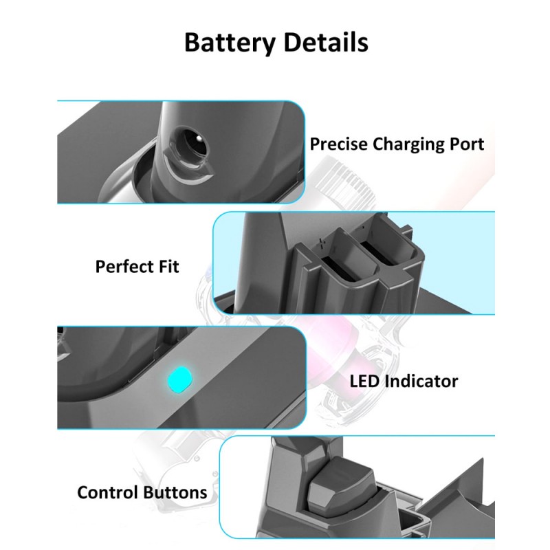                             Batteri til Dyson V6 Motorhead Pro Exclusive (21.6V, 6800mAh)                            
                                                        
                            