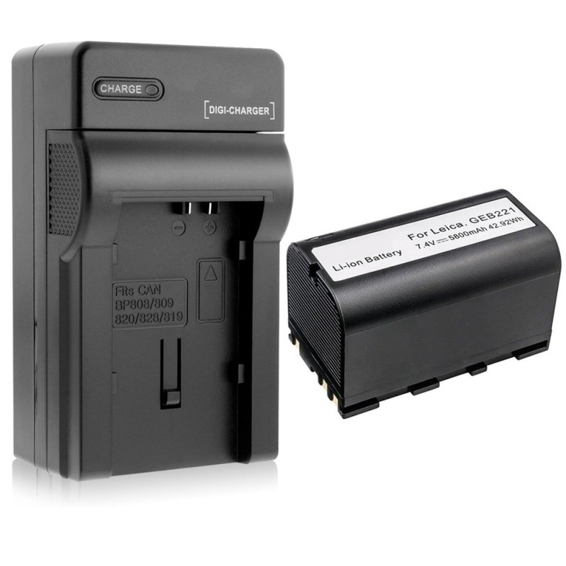                             Batteri til Leica GEB211 (7.4V, 5800mAh, 1 Batteri + 1 Lader)                            
                                                        
                            