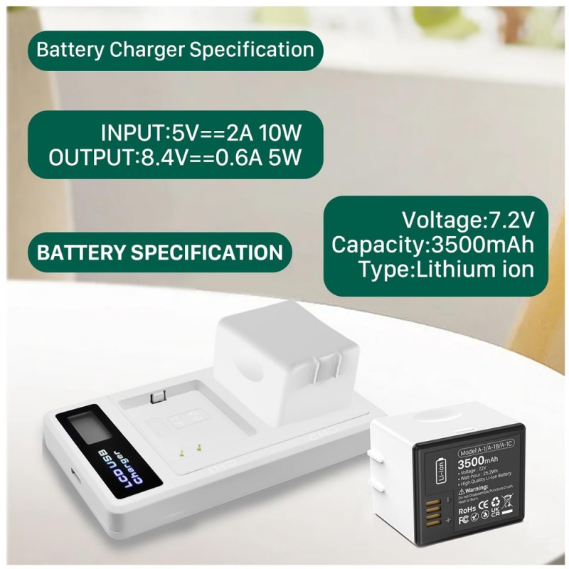 
                            Lader til Arlo A-1 8.4V 0.6A 5W (8.4V, 0.6A, 5W, USB-C)                            
                            