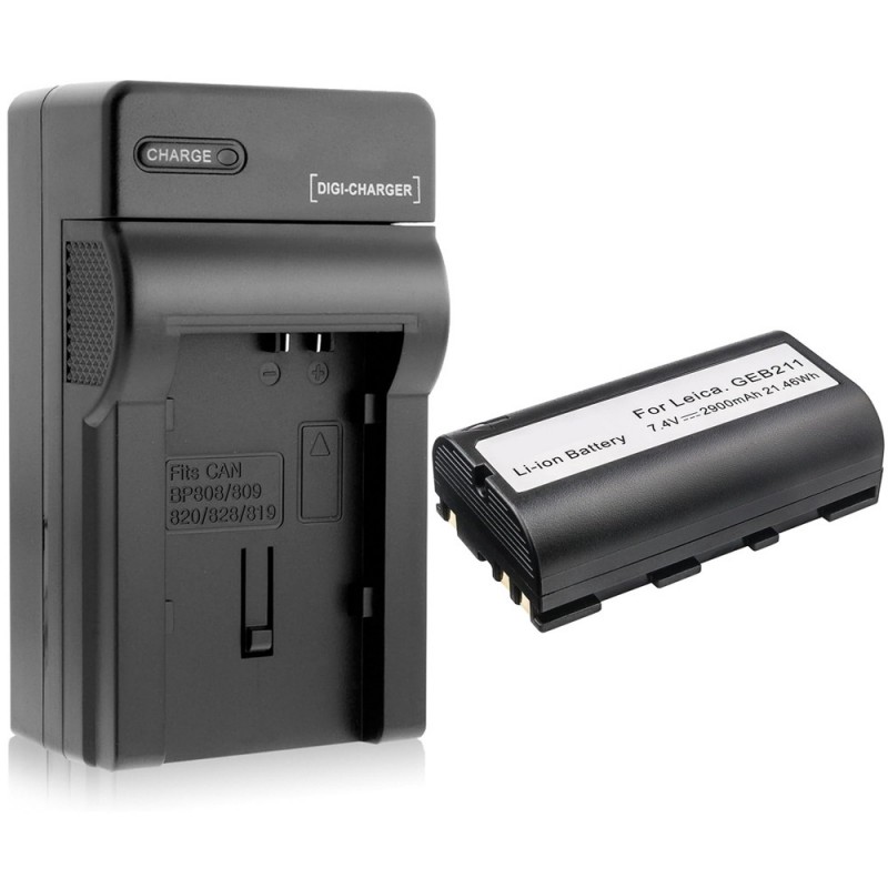                             Batteri til Leica GEB211 (7.4V, 2900mAh, 1 Batteri + 1 Lader)                            
                                                        
                            