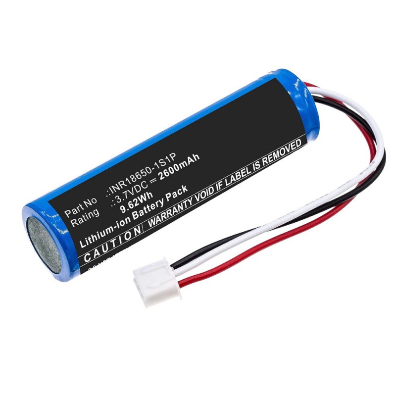 Batteri til Theradome LH40 LH80 LH80 Pro INR18650-1S1P 3.7V 2600mAh