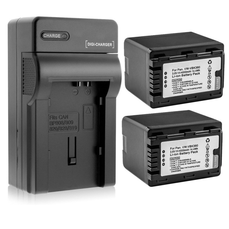 Batteri til Panasonic HDC-SD60PC (3.6V, 4000mAh, 2 Batteri + 1 Lader)
Batteri til Panasonic HDC-SD60PC (3.6V, 4000mAh, 2 Batteri + 1 Lader)