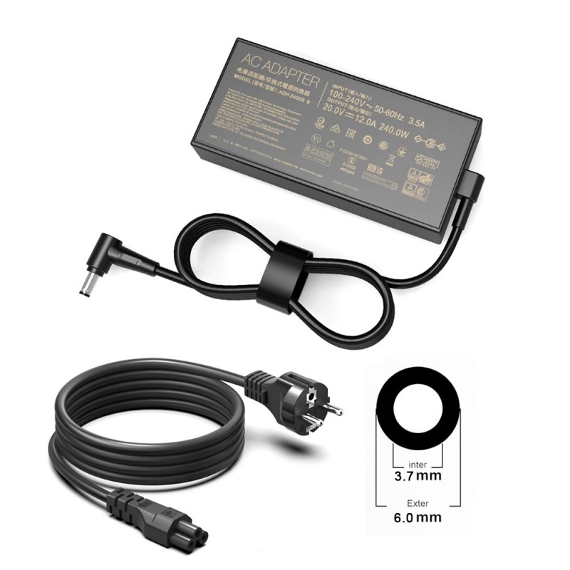 Lader til Asus ROG Zephyrus S GX502(20V, 12A, 240W, 6.0*3.7mm)                            
                             
                            Lader til Asus ROG Zephyrus S GX502(20V, 12A, 240W, 6.0*3.7mm)
