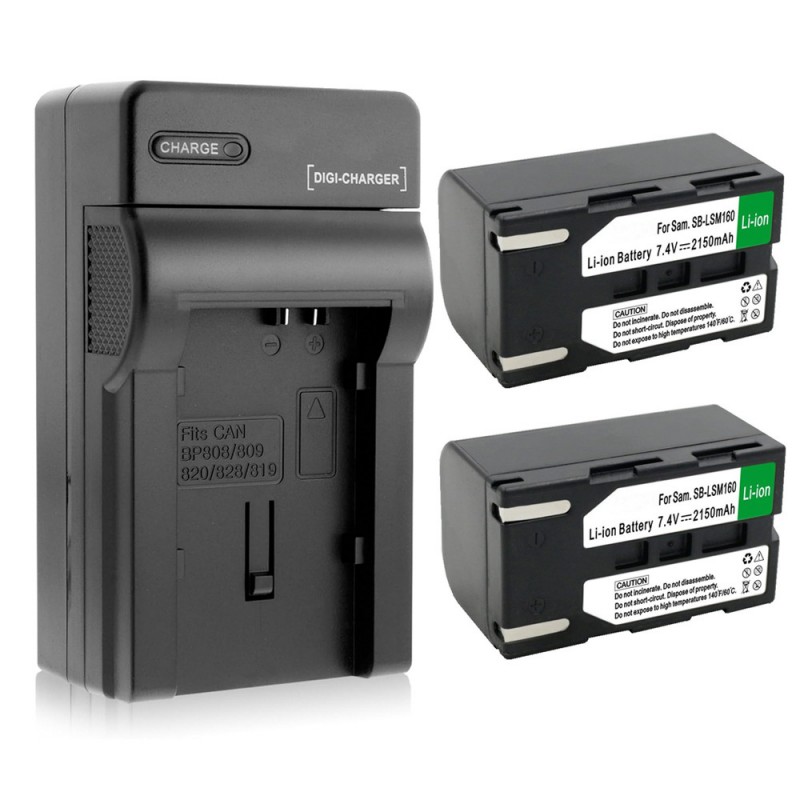                            Batteri til Samsung VP-DC171Bi (7.4V, 2150mAh) 2 Batteri + 1 Lader                             
                                                        
                            