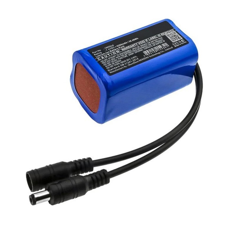 Batteri til 18650x4 OSV 7.4V 5200mAh