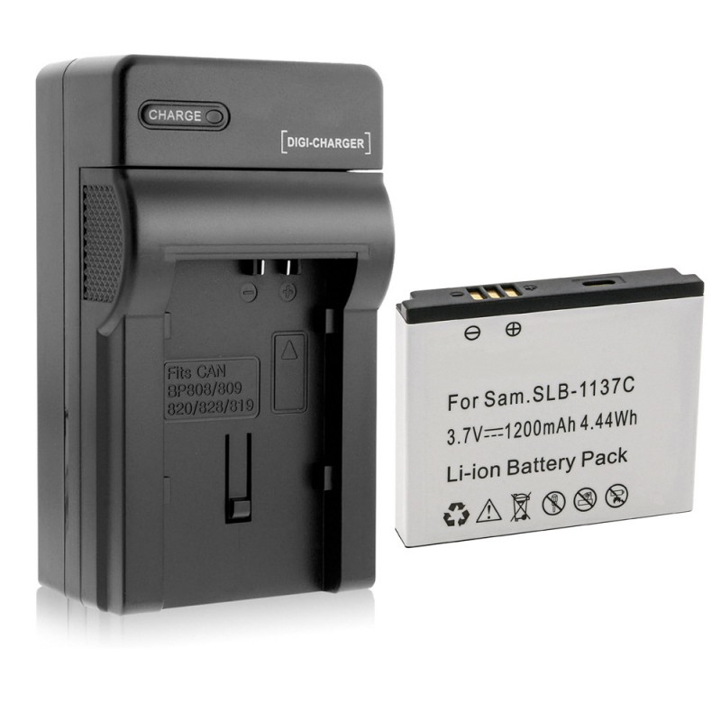                             Batteri til Samsung Digimax i7 (3.7V, 1100mAh) 1 Batteri + 1 Lader                             
                                                        
                            