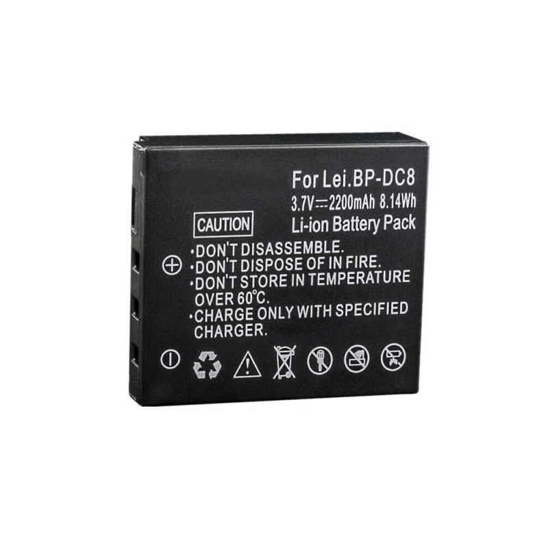                             Batteri til Leica BC-DC8 (3.7V, 2200mAh) 1 Batteri + 1 Lader                             
                                                        
                            