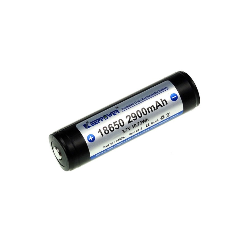 Batteri til Keeppower Oppladbart 18650 P1829J 3.6V 2900mAh