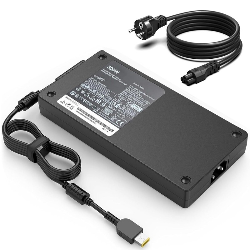 
                            Lader til Lenovo 300W 20V 15A Square Tip (20V, 15A, 300W)                            
                            