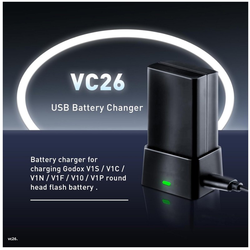 Lader til GODOX V860(8.4V, 1A)                            
                             
                            Lader til GODOX V860(8.4V, 1A)