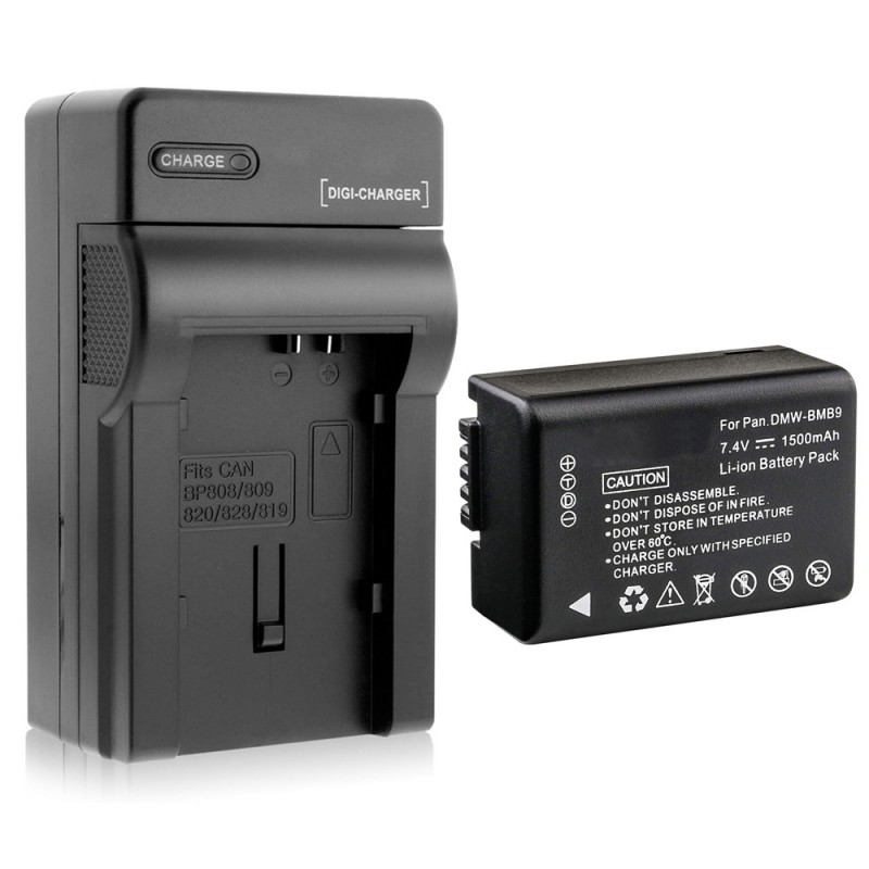 Batteri til Panasonic DMW-BMB9GK (7.4V, 1500mAh, 1 Batteri + 1 Lader)
Batteri til Panasonic DMW-BMB9GK (7.4V, 1500mAh, 1 Batteri + 1 Lader)