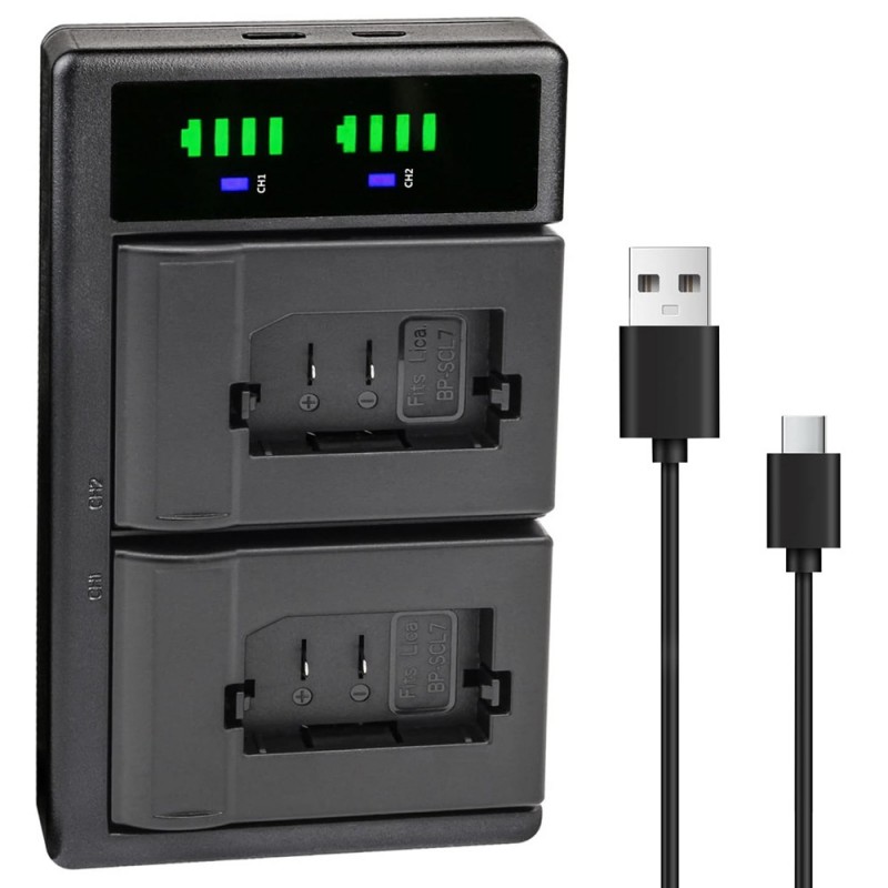 
                            Lader til  Leica BP-SCL7  (, USB)                            
                            