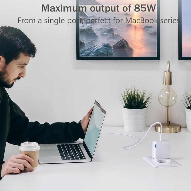 
                            Lader til Apple 85W 20V 4.25A T-Tip (20V, 4.25A, 85W, T-Tip)                            
                            