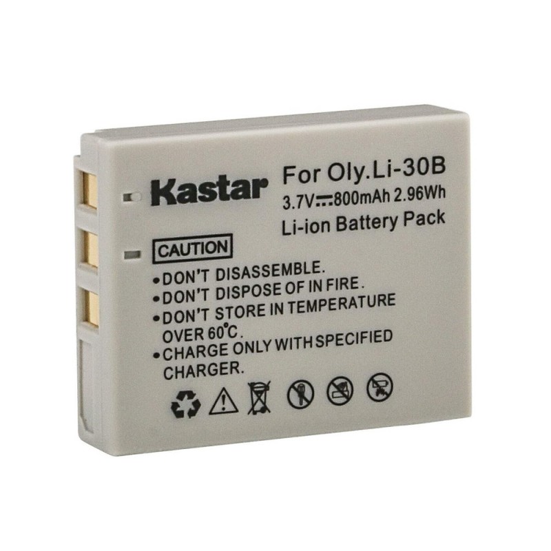                             Batteri til Olympus Li-30B (3.7V, 800mAh) 1 Batteri + 1 Lader                             
                                                        
                            