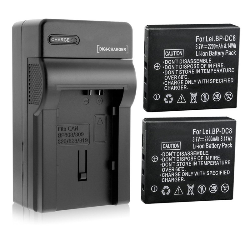 Batteri til Leica BC-DC8 (3.7V, 2200mAh, 2 Batteri + 1 Lader)
Batteri til Leica BC-DC8 (3.7V, 2200mAh, 2 Batteri + 1 Lader)