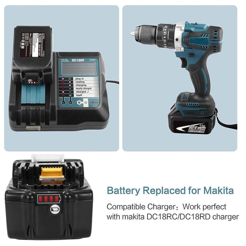                             Batteri til Makita BCF201Z (18V, 5000mAh)                            
                                                        
                            