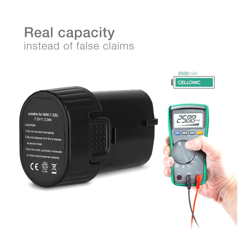                             Batteri til Makita CL072DZ (7.2V, 2500mAh)                            
                                                        
                            