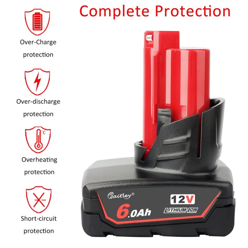                             Batteri til Milwaukee C12 PXP-I06202C (12V, 4000mAh)                            
                                                        
                            