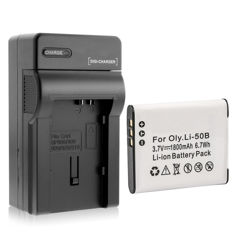                             Batteri til Olympus Tough TG-630 iHS (3.7V, 1800mA, 1 Batteri + 1 Lader)                            
                                                        
                            