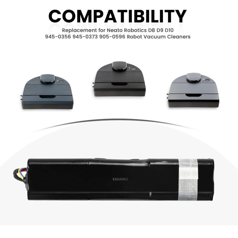                             Batteri til Neato D10 14.4V 6500mAh (14.4V, 6500mAh)                            
                                                        
                            