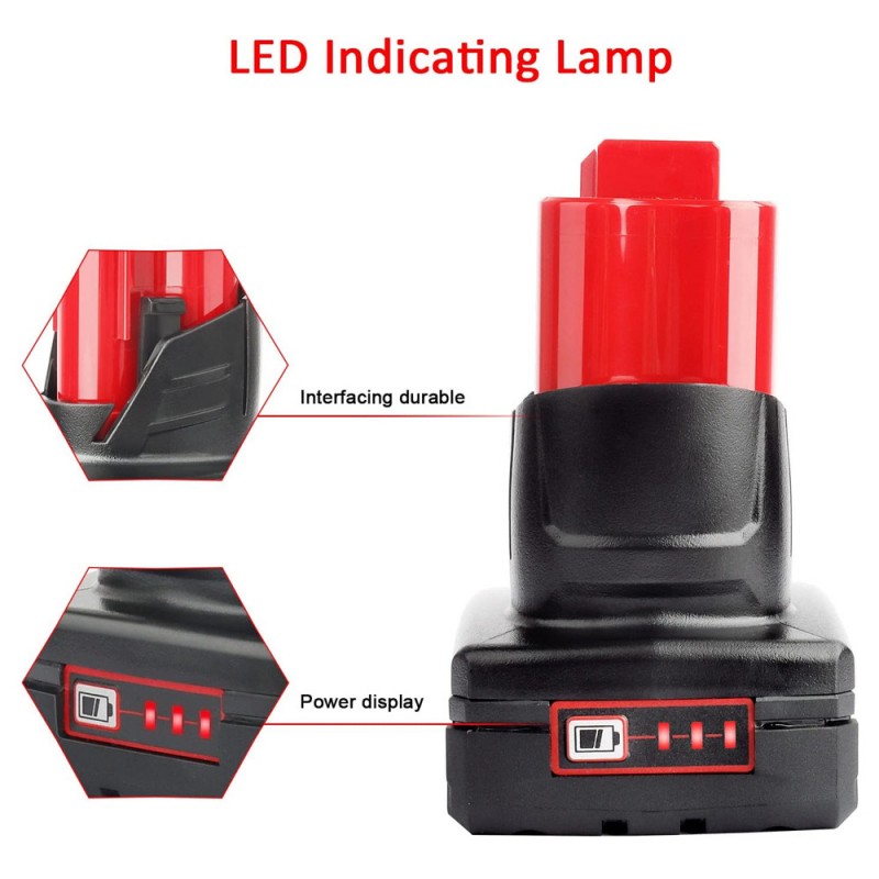                             Batteri til Milwaukee C12 PXP-I06202C (12V, 4000mAh)                            
                                                        
                            