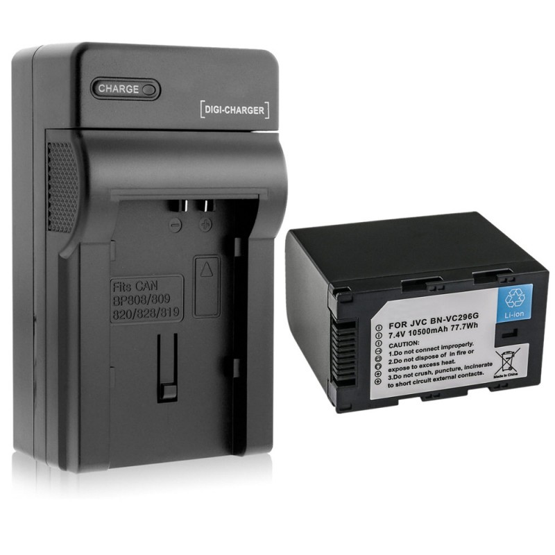                             Batteri til JVC AA-VC20 (7.4V, 10500mAh, 1 Batteri + 1 Lader)                            
                                                        
                            