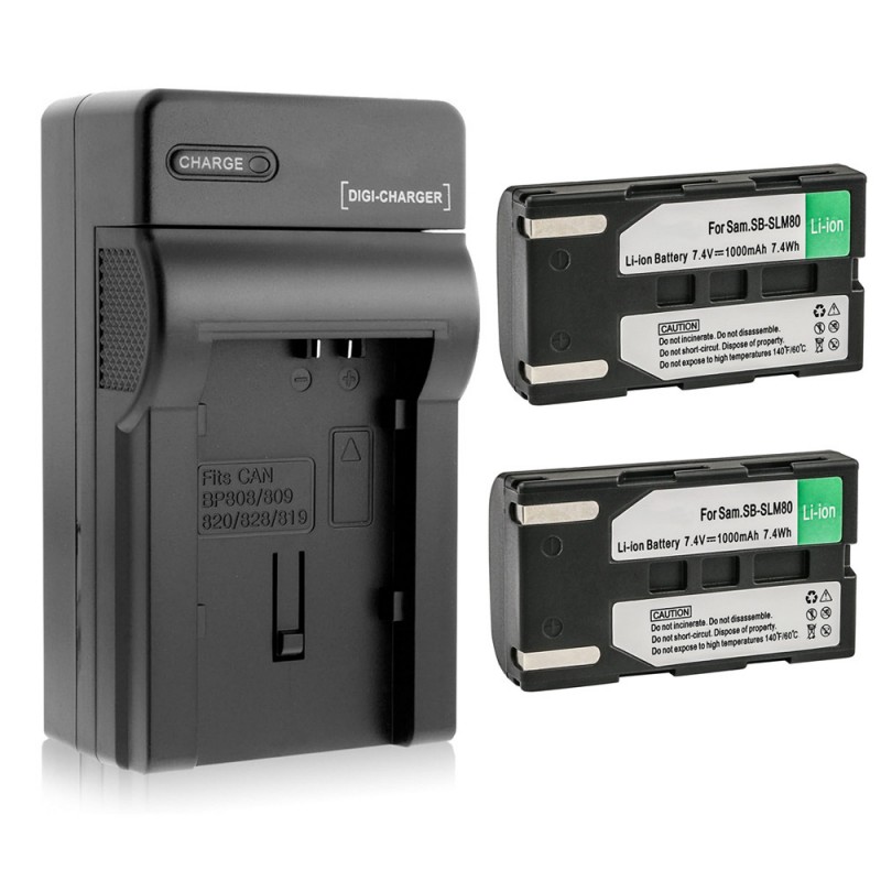                            Batteri til Samsung VP-DC171Bi (7.4V, 1000mAh) 2 Batteri + 1 Lader                             
                                                        
                            
