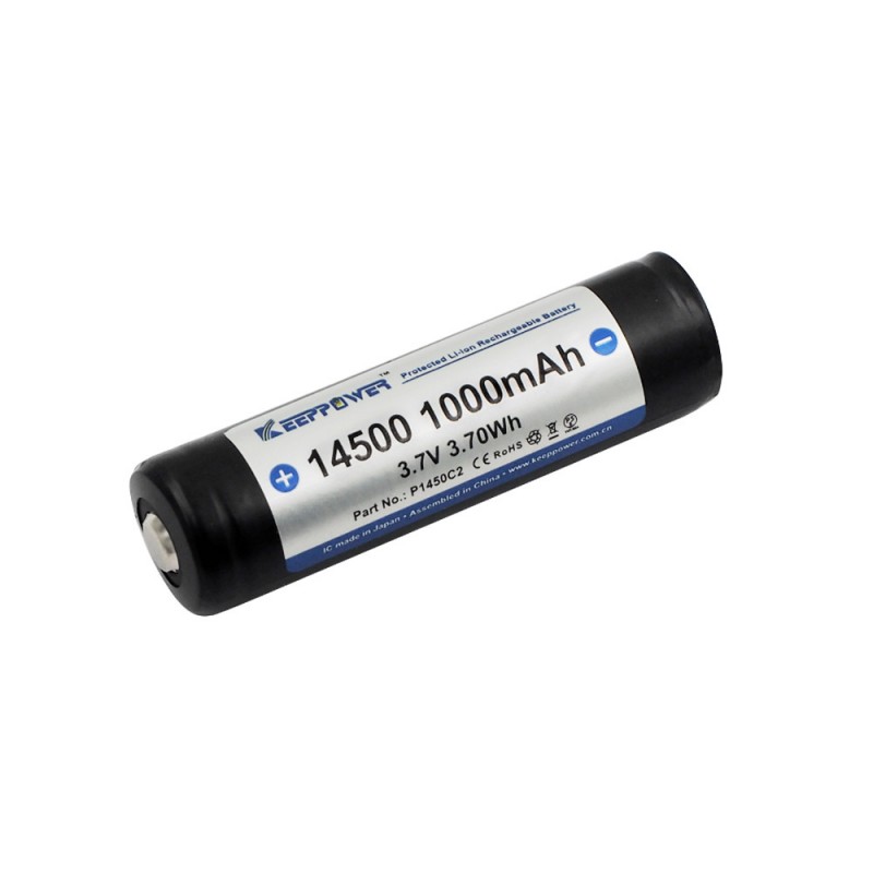 Batteri til Keeppower 14500 3.7V 1000mAh