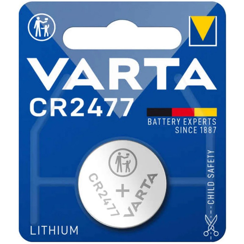 Batteri til VARTA Lithium Coin knappcellebatteri CR2477