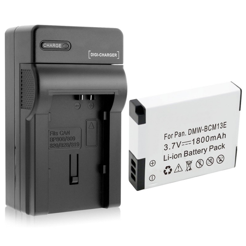                             Batteri til Panasonic DMW-BCM13E (3.7V, 1800mAh) 1 Batteri + 1 Lader                             
                                                        
                            
